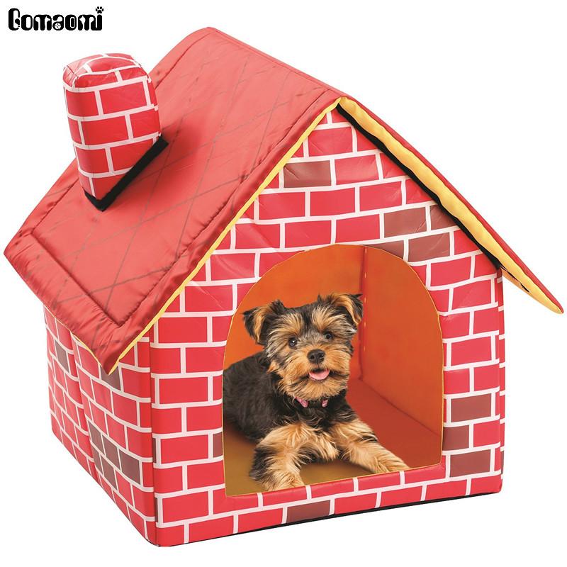 

Portable Brick Pet Dog House Warm And Cozy Cat Bed