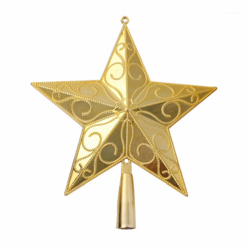 

Christmas Tree Toppers Three-dimension Pentagram Star Pendent Ornaments Creative Design XMAS Decorations Gifts1
