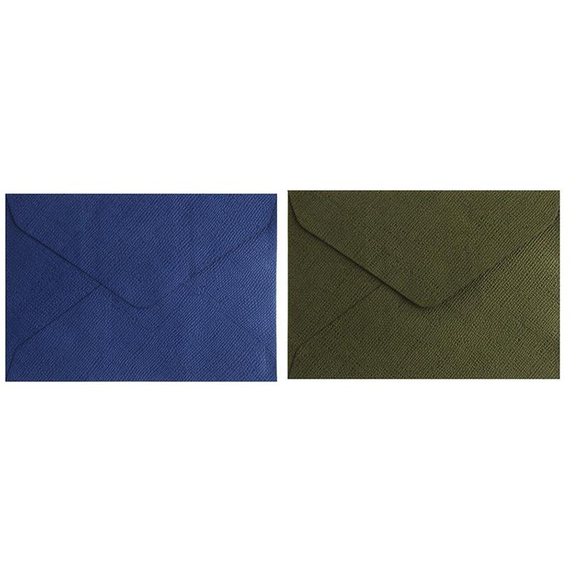 

100pcs C6 Window Envelopes Wedding Party Invitation Envelope Greeting Cards Envelopes- 50pcs blue & 50pcs green