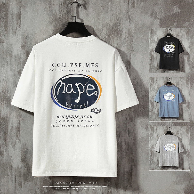 

2021 New on Sale Men Hip Hop t Streetwear Funny Letter Print T-shirt Summer Harajuku Tshirt Short Sleeve Tops Tee Skateboard Shirt Xn2q, Blue