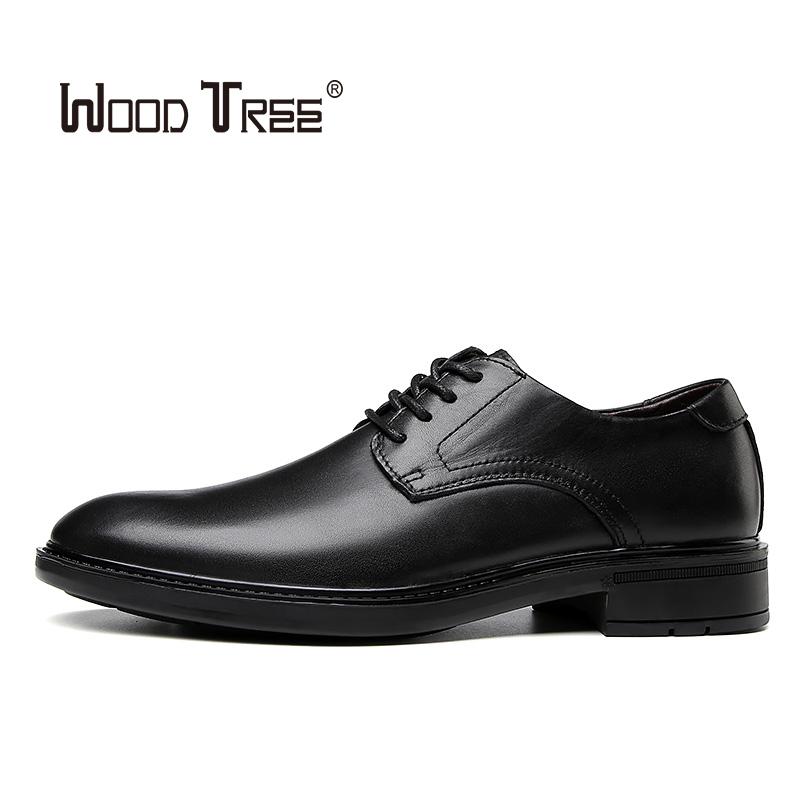 

WOODTREE 2020 summer breathable men's formal wedding shoes men's business formal shoes slippers pointed, Black