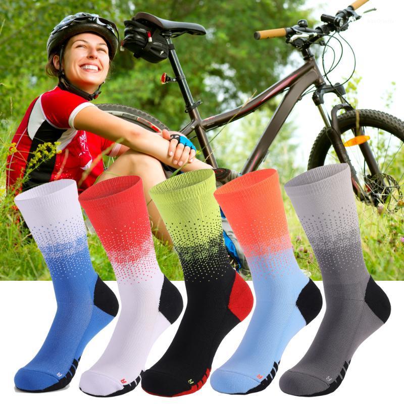 

Cycling Socks Professional Men Women Riding Bike Footwear Outdoor Mount Sports Breathable Road Bike Sock Running Football Socks1, Red