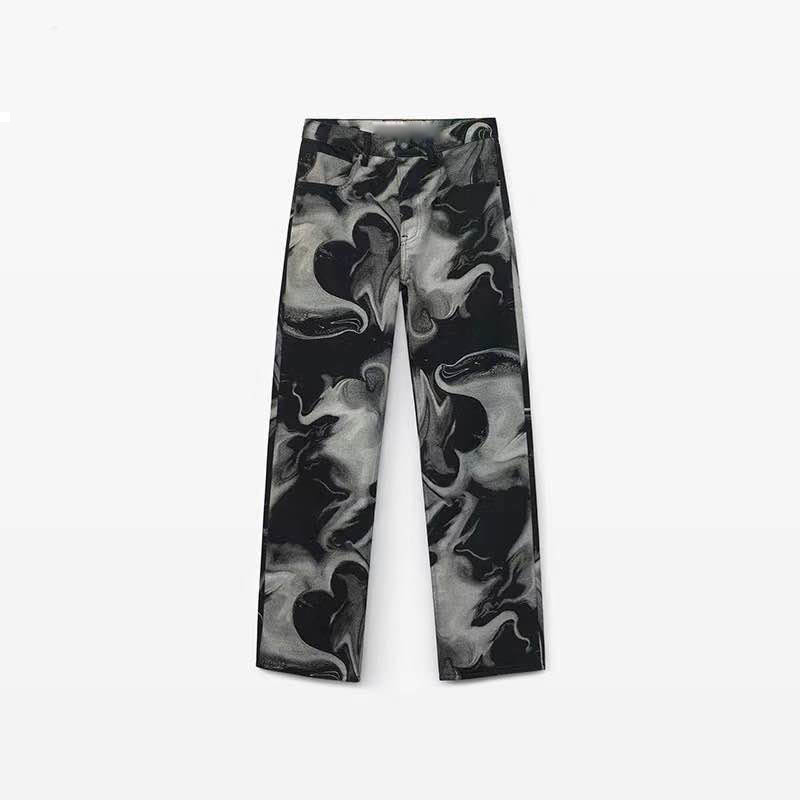 

Two 2021 New Pieces Together Woman Autunn Winter Denim Woman's Jacket and Luxury Designer Pants Clothes AN34, Trousers