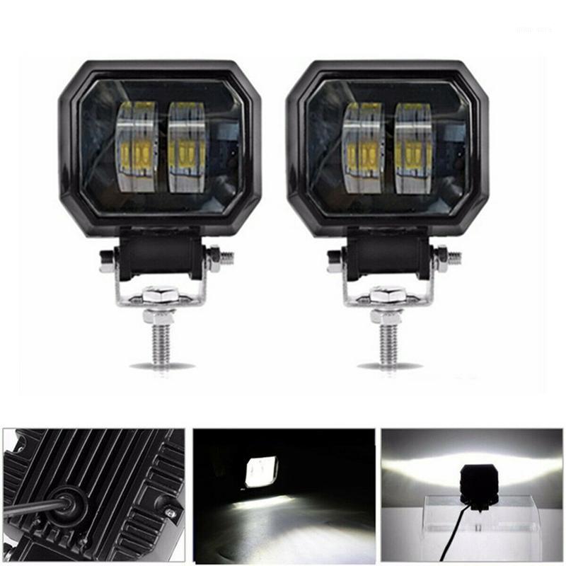 

2Pcs 3inch 12V 24V 6500K 20W Waterproof LED Lamp Offroad Car Boat Work Lights1