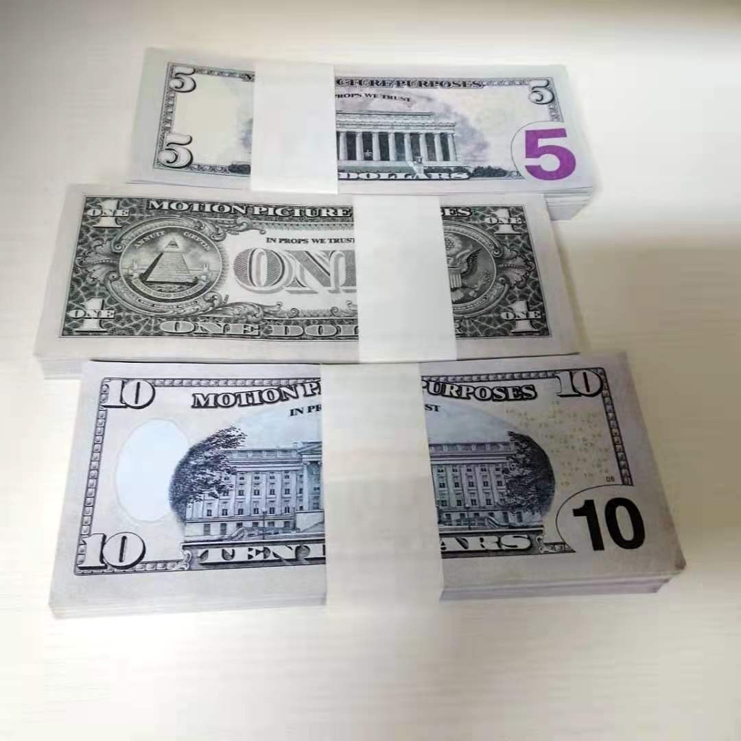 

USA Dollars Prop money Movie Banknote Paper Novelty Toys 1 5 10 20 50 100 Dollar Currency Party Fake Money Children Gift 46