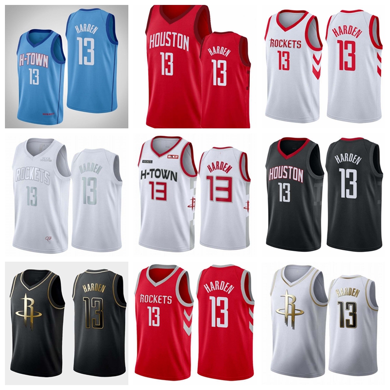 

James Harden Houston Rockets James Harden jerseys basketball jersey;Swing players sew and embroider basketball jerseys., Black;red