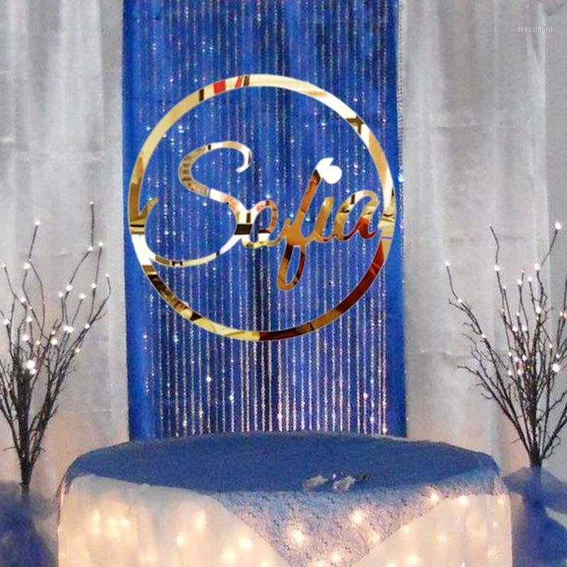 

Peronalized Baby Shower Name Sign BabyShower Nursery Room Party Decor Custom Wedding Wall Door Name Sign Store Mirror Gold1