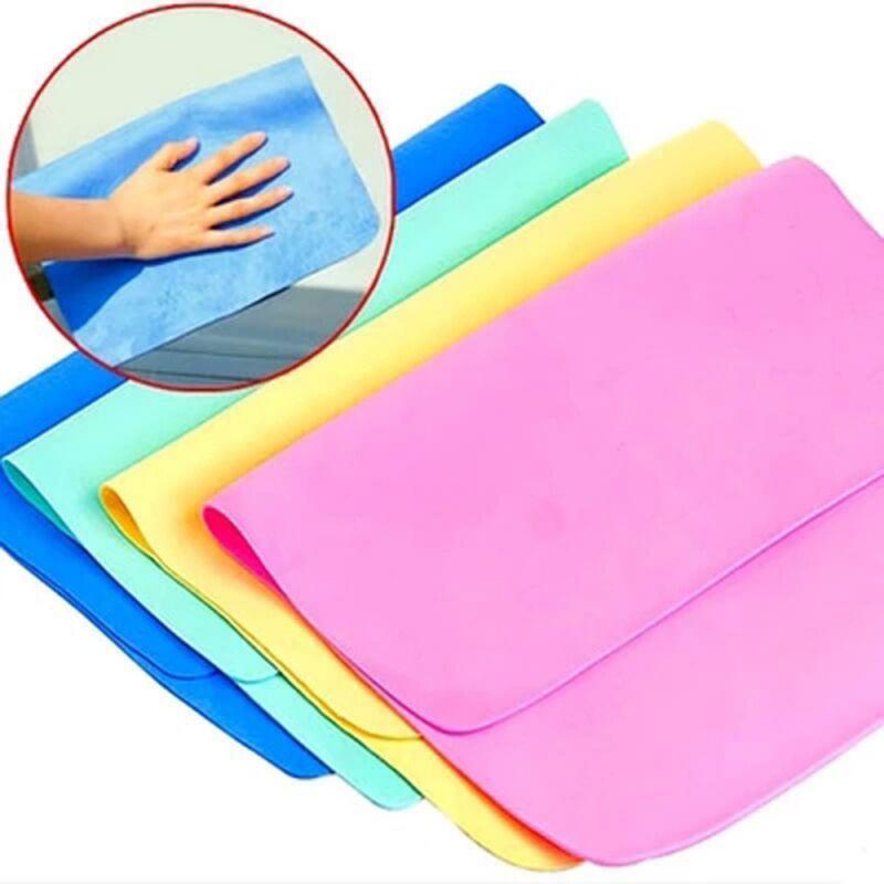 

PVA Chamois Cloth Glasses Cleaner Car Bathroom Quick Dry Hair Drying Wrap Towel Pet Wipe Towels Cleaning Wipes