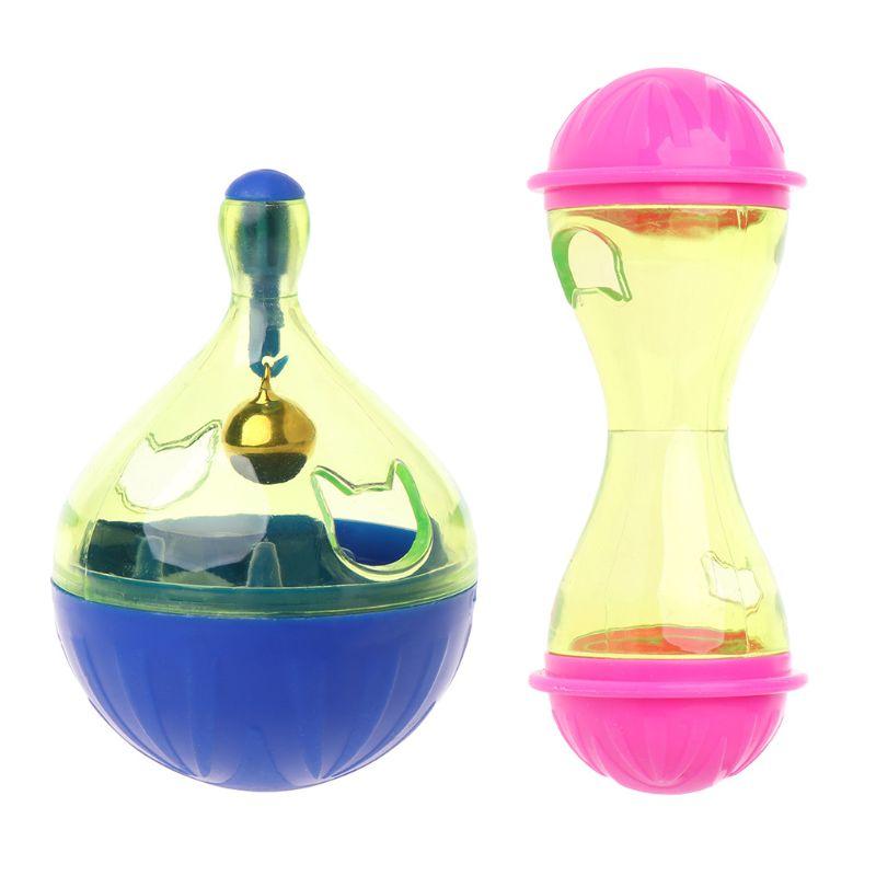 

Tumbler Eggs Smarter Cat Dogs Playing Toys Treat Ball Shaking for Dog Cat Feeders Ball Pet Interactive Toy Dog Leaking