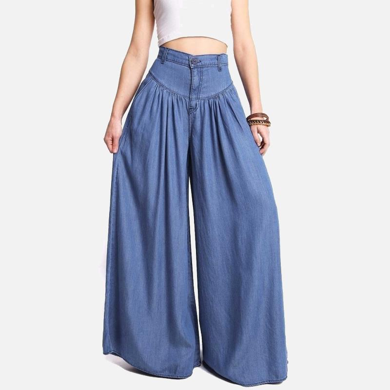 floor length denim skirt