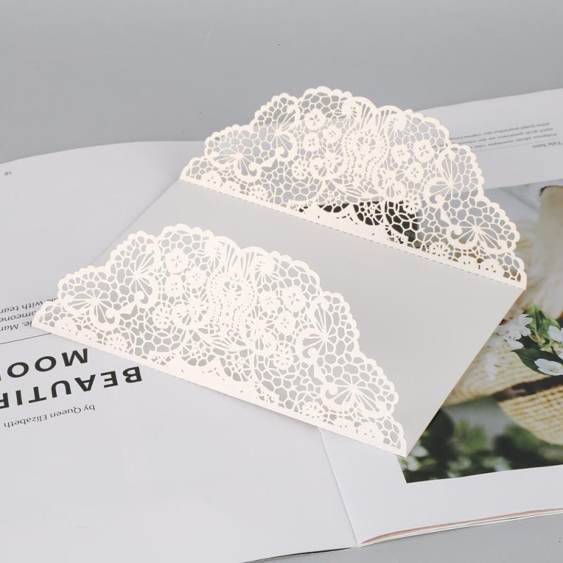 

White 10pcs Vertical Laser Cut Butterfly Invitations Cards Kits for Wedding Bridal Shower Birthday Anniversary Party