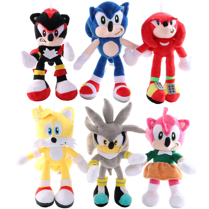 Silver Sonic The Hedgehog Figura de acción de regalo Peluche de peluch 