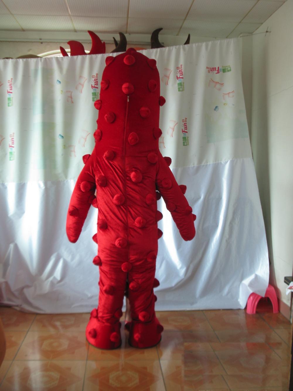 

2019 Discount factory sale brown fashion red monster mascot costume custom made mascot fancy dress costumes animal, As pic