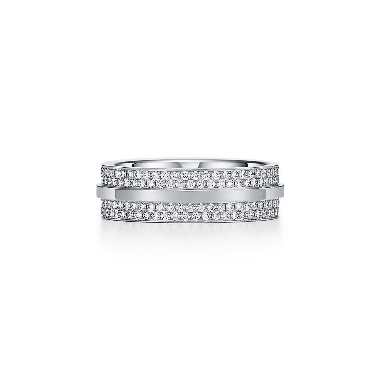 2 Custom Rings Moissanite Solid 18K White Gold Ring And A Full Setting Band With Certificate-image-647273682