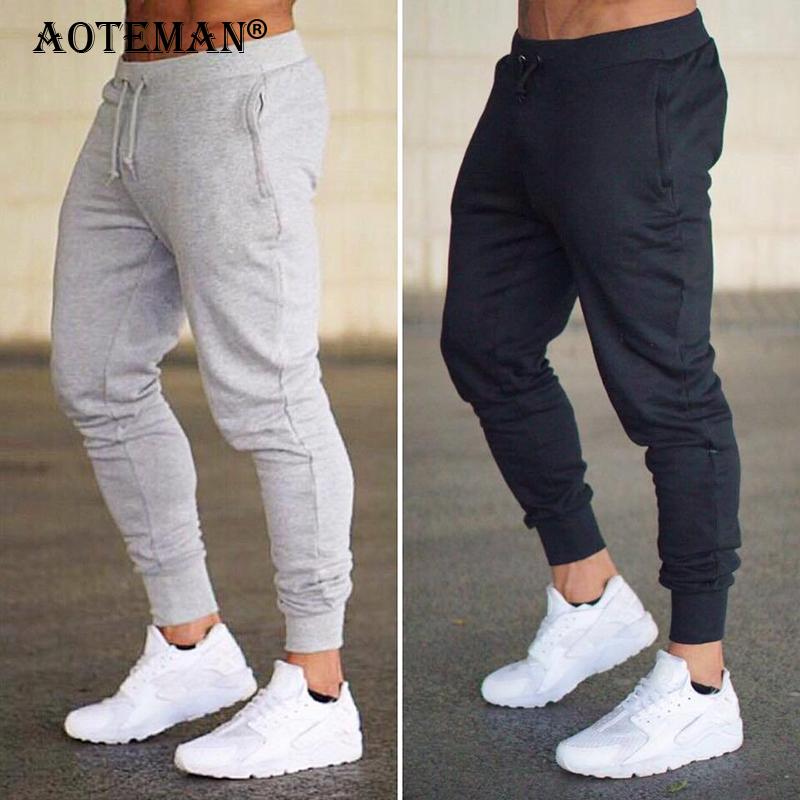 

Men' Pants Men Sport Jogger Solid Male Clothing Cargo Trousers Casual Sweatpant Streetwears Fitness Track Spring Autum Pant LM176, Blue