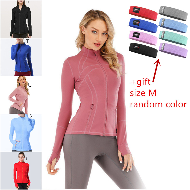 

100 Fashion Women Yoga Sportswear Girls Running Jacket Ladies Casual Yoga Outfits Adult Exercise Fitness Wear Outer Long Sleeve