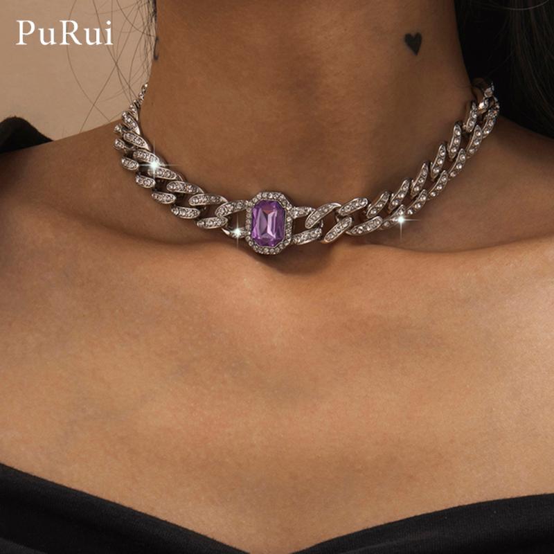 

Multi Color Rhinestone Choker Necklace Jewelry Collar Statement Bling Cystal Party Necklaces for Women and Girls Fashion Jewelry