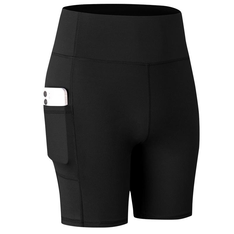 

2021 New Women High Waist Pocket Yoga Shorts Push Up Hip Gym Fitness Running Sports Shorts Workout Clothing Short Leggings, Style 1