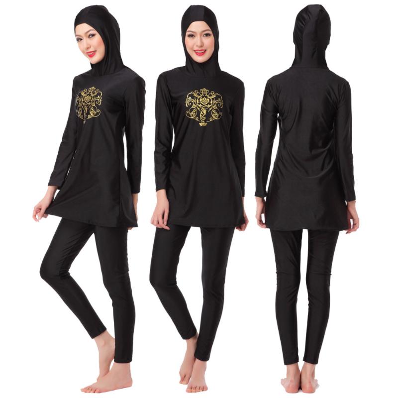 

shehang Bathing suit for Muslim ladies Conservative slim swimsuit swimsuit that young people love Lady outdoor muslim