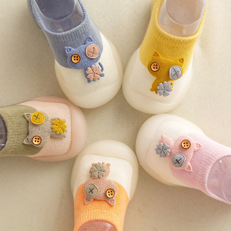 

baby toddler shoes children's floor socks baby footwear thin cotton breathable non-slip soft bottom waterproof floor shoes
