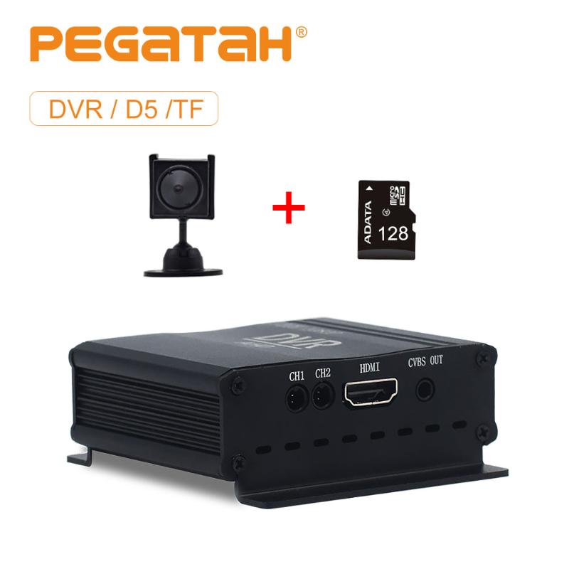 

Free shipping 4-inch mini dvr recorder with built-in fan 1080p 2CH CCTV DVR HD dvrS CCTV kit CVBS security system