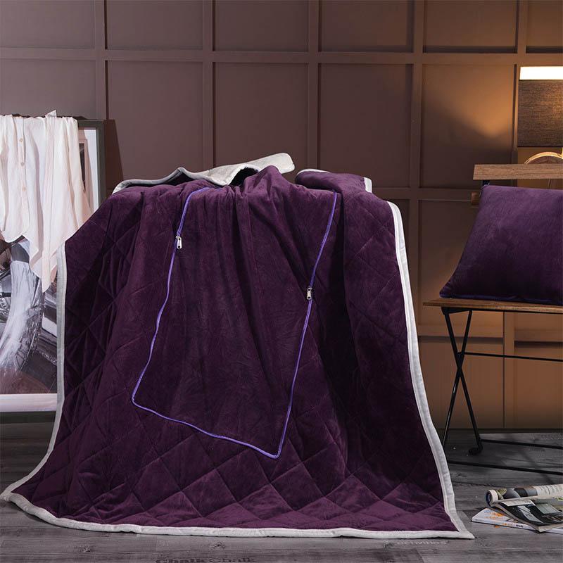 

Foldable Blanket 2 in 1 Warm Lamb Cashmere Bedding Home Sofa Chair Pillow Cushion Baby Comforter