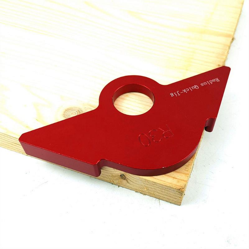 

Aluminium Alloy R20/30/40 Woodworking R Gauge Angle Arc Trimming Machine R Angle Arc Positioning Template Corner Jig