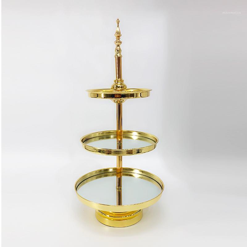 

Fashion simple cake stand Vertical stripes lacework mirror cake tray, fruit dessert tray, wedding decoration1