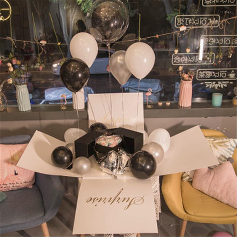 

Square L Boxes Balloon Packing Box Gift Packing Box Latex Balloon Love Wedding Birthday Party Decor Baby Shower1