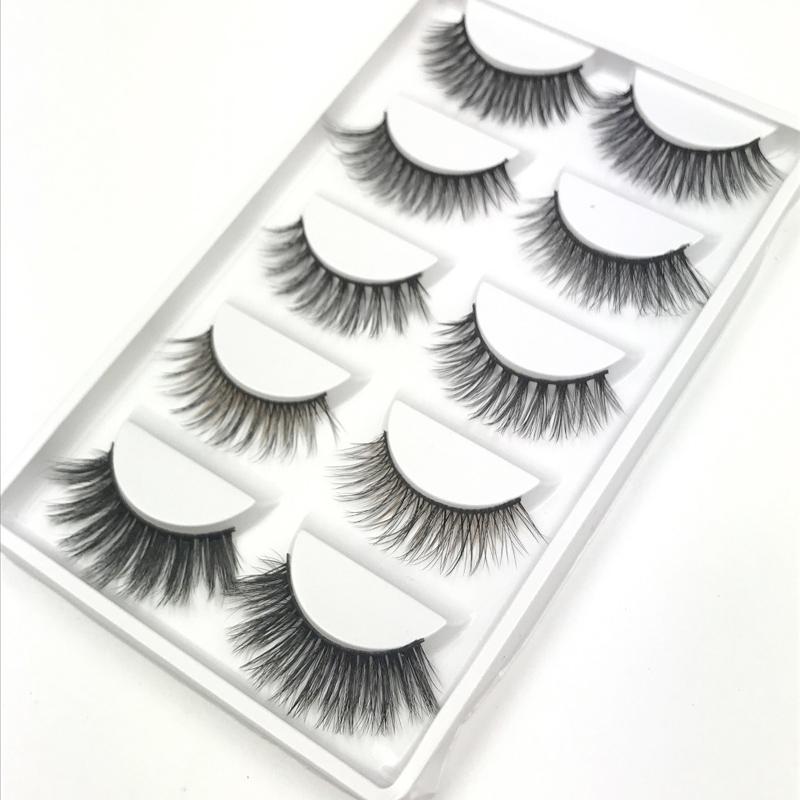 

YOKPN 1 Box 5 Styles False Eyelashes Natural Long Thick Fake Eyelashes Beauty Makeup 3D Eyelash Fake Eye Lashes Extension Tools