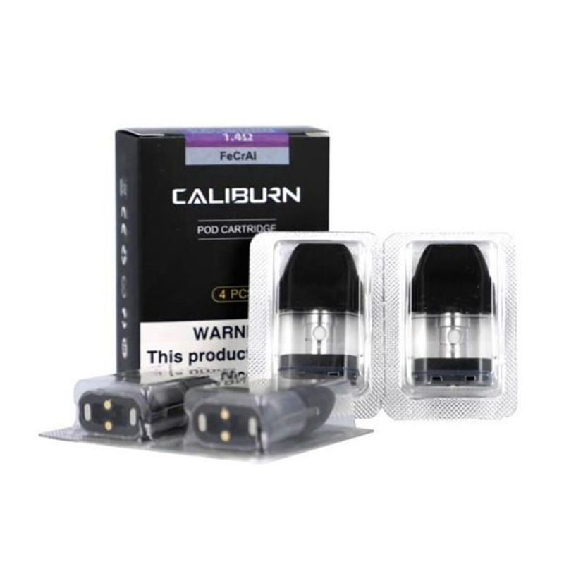 

4pcs/box Original Caliburn KOKO Pod Cartridge 2ml 1.2ohm 1.4ohm for Caliburn KOKO Mod Kit Vape Replacement Refillable Pods