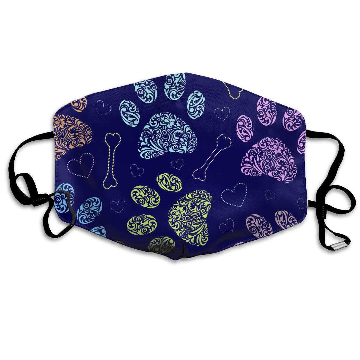 

Face Cloths Anti-Dust Mouth Cover Customized Cat Dog Floral Paws Washable And Reusable Cloth Warm Windproof For Women Men Boys Girls Kids