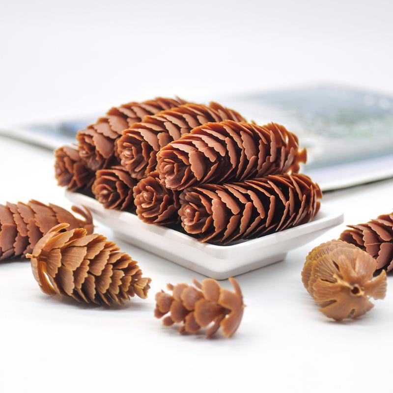 

1 set of artificial plant fake pine cone decoration flower Christmas tree garland home decoration diy gift pendant handmade1
