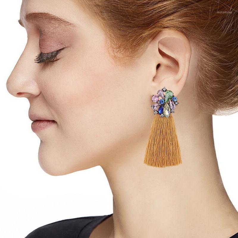 

ZHINI Fashion Bohemian Fringe Statement Earrings Tassel Long Earrings for Women Trendy Design Cheap Drop Dangle Jewelry1