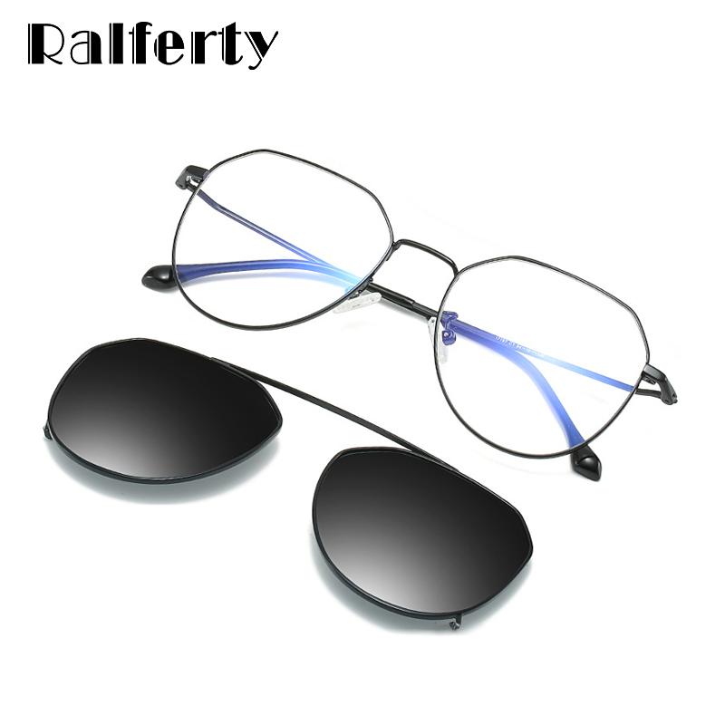 

Ralferty Ultra-light Prescription Sunglasses Myopia Ladies Women Polarized Clip On Glasses Frame Polar Optics 2 In 1 Z17197