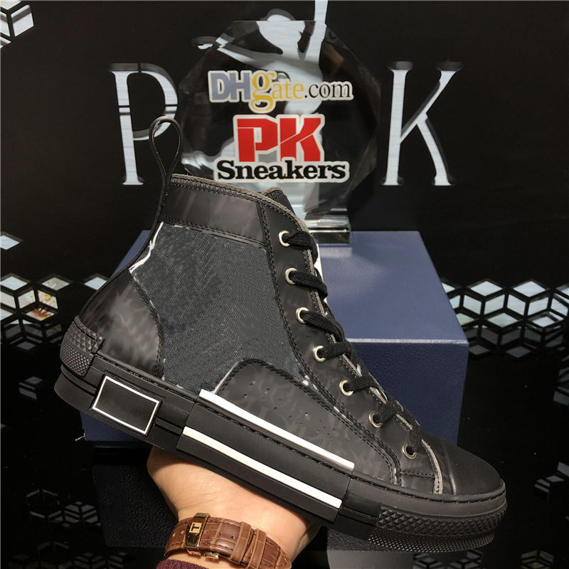 

Top Quality New Luxury B23 Shoes Fashion Designer Classic Retro High Flat Platform Sneakers Men Women B22 Oblique Casual Canvas Outdoor Trainers Sneaker With Box, Gifts