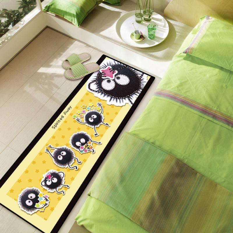 

Anime Spirited Away Floor Totoro Doormat Rug Long Mat Carpet Kitchen Non-slip Mat, Pink
