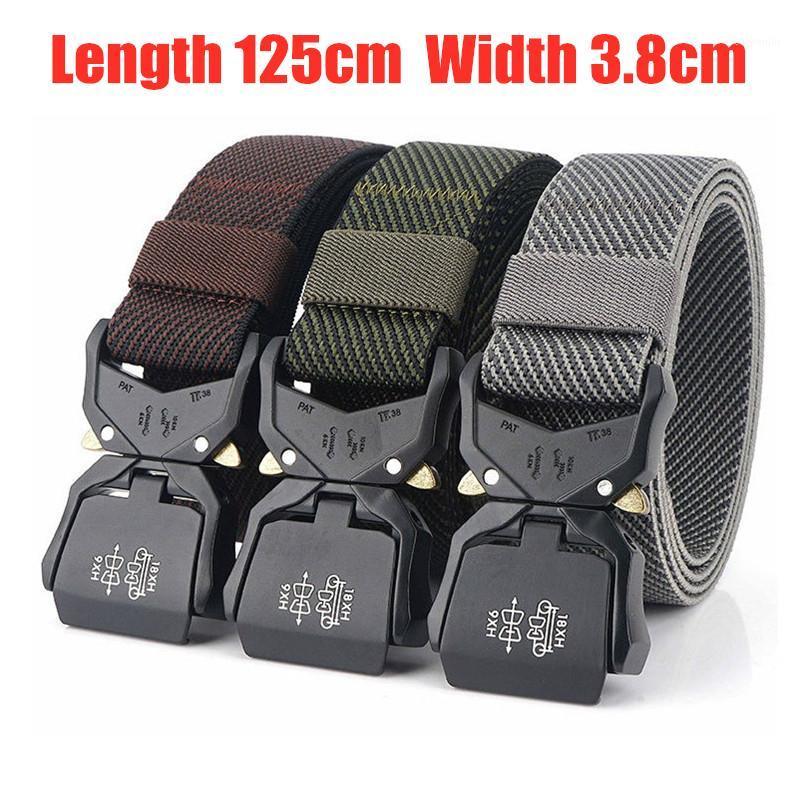 

Tactical Belt Nylon Army Outdoor Work Survival Hunting Accessories SWAT Training Metal Buckle Waist Strap1, Cl007