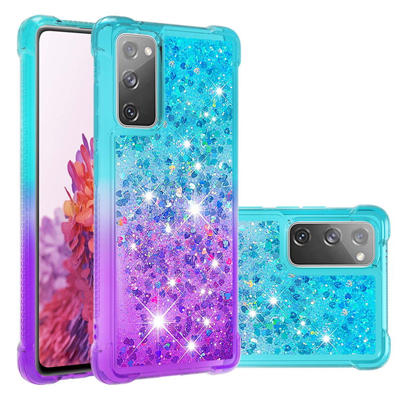

Glitter Gradual Phone Case For Samsung galaxy s20 lite s10 plus anti-drop liquid quicksand cover for samsung note 20 ultra a71 a51 a21