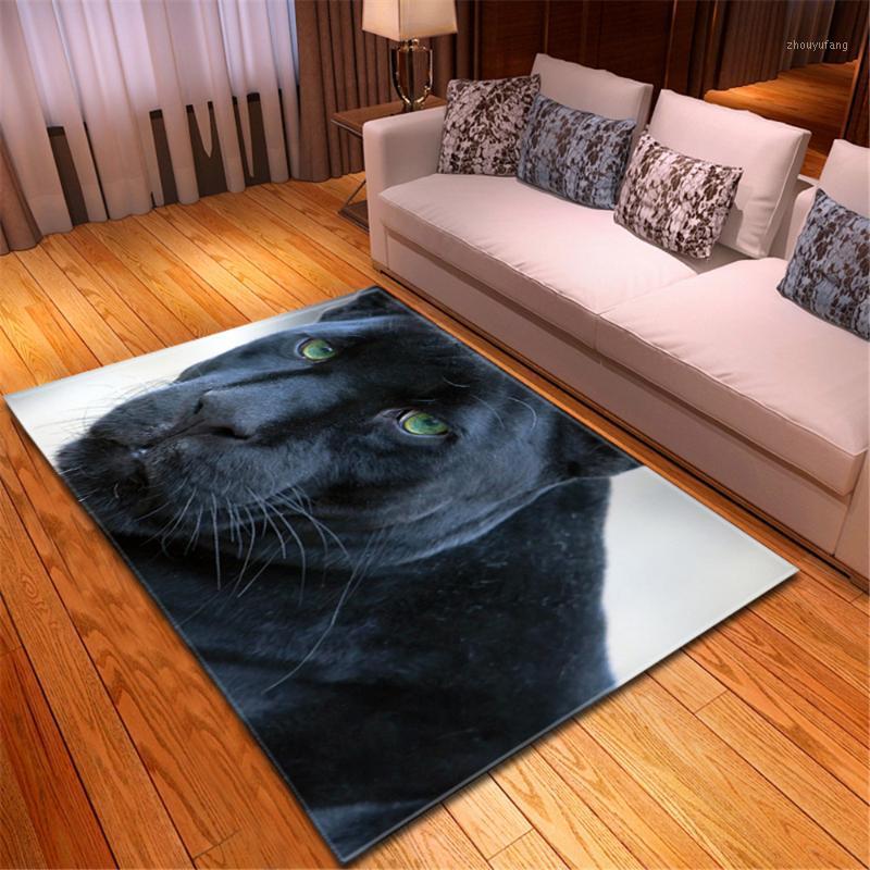

Carpets 3D Animal Home Decor Floor Area Rug Soft Flannel Anti-slip Living Room Carpet Bedside Dining Parlor Mat Rugs