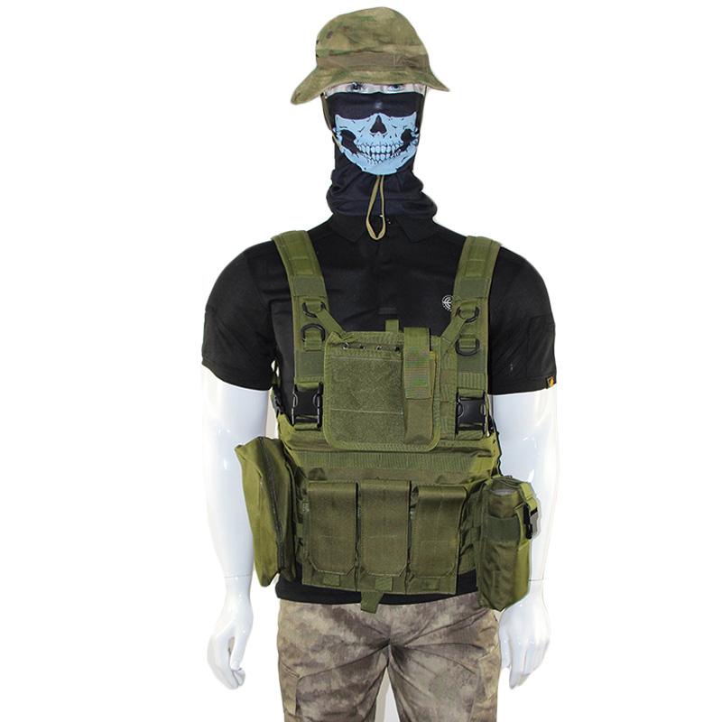 

New Tactical Vest Army Combat Paintball MOLLE Carrier Outdoor Combat Hunting Vest Black Green Tan