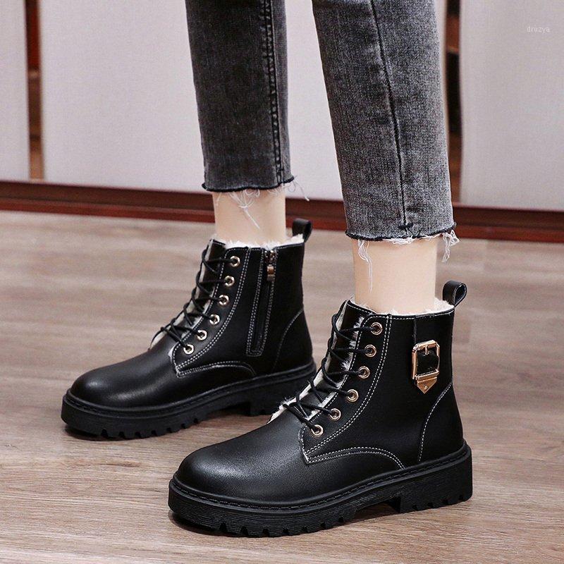 

Woman Snow Boots Plush New Warm Ankle Boots For Women Winter Waterproof Women Female Winter Shoes Booties1, Black