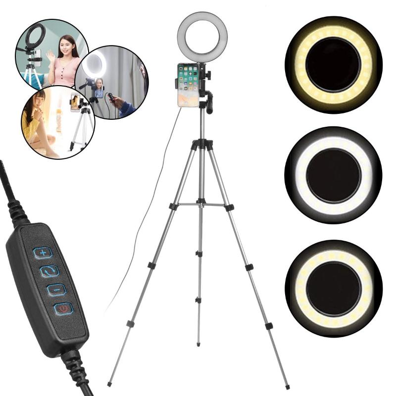 

Selfie Ring Lamp Led Ring Light Selfie With Tripod For Phone Video Photography Lighting For Youtube Phone Holder