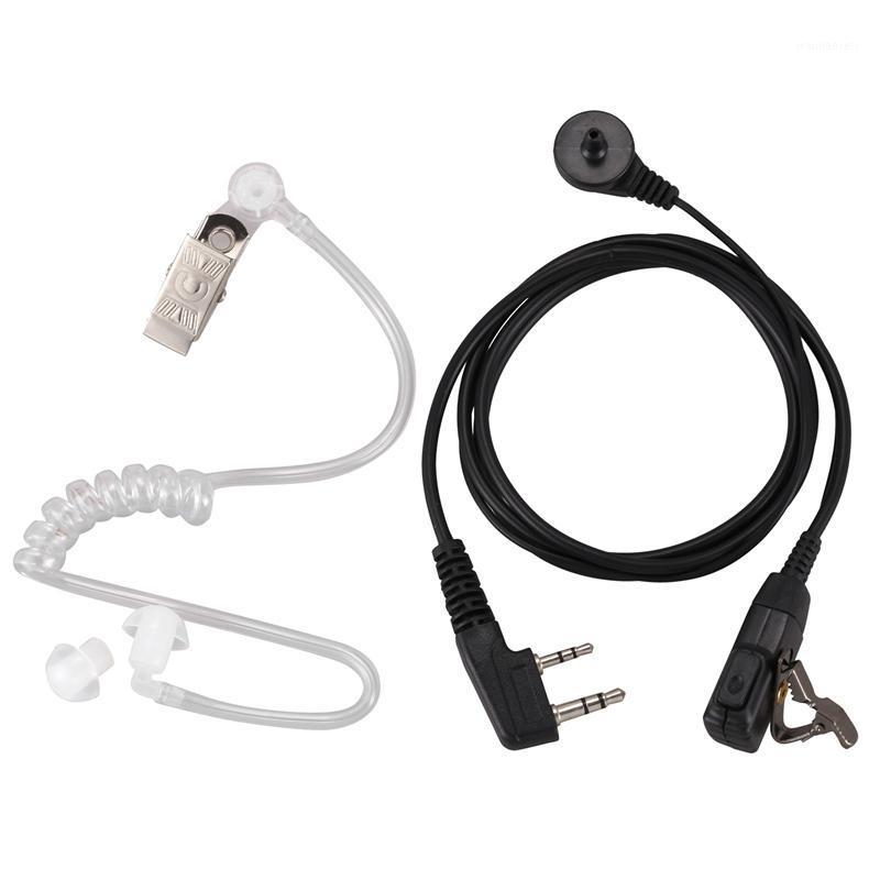 

2 Pin PMIC Headset Covert Acoustic Tube In-ear Earpiece For TYT Baofeng UV-5R BF-888S CB Radio Accessories1, Black