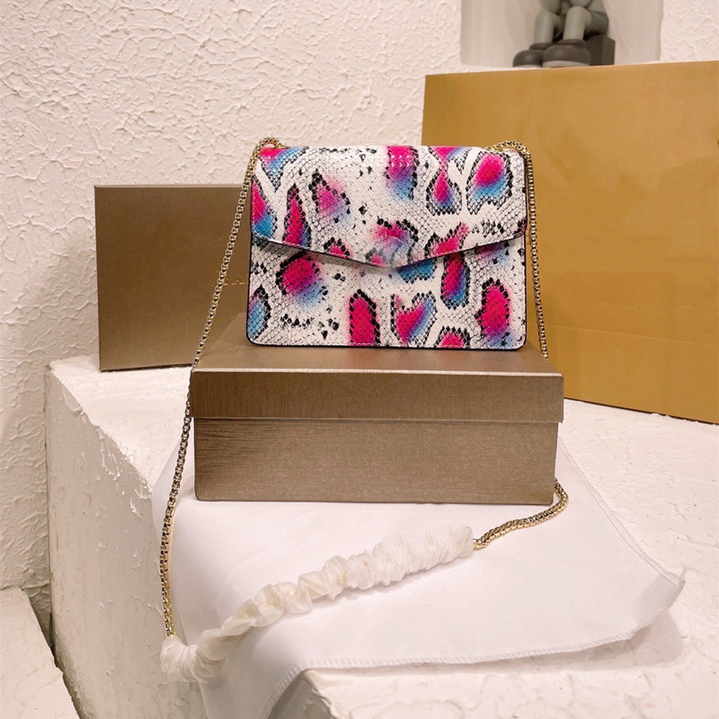 

Women Mini Serpentine Gemstone Shoulder Bags Designer Colorful Stone Crossbody Chain Bag Cowhide Shiny Rhinestone Purses Handbags Cross Body Top 2022, 3(with l*g*)