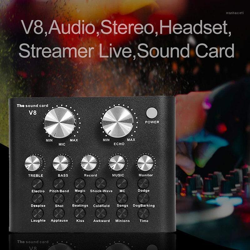 

V8 Mobile Phone Desktop Sound Card DSP Chip 12 Sound Effects Eliminate Original Card GDeals1