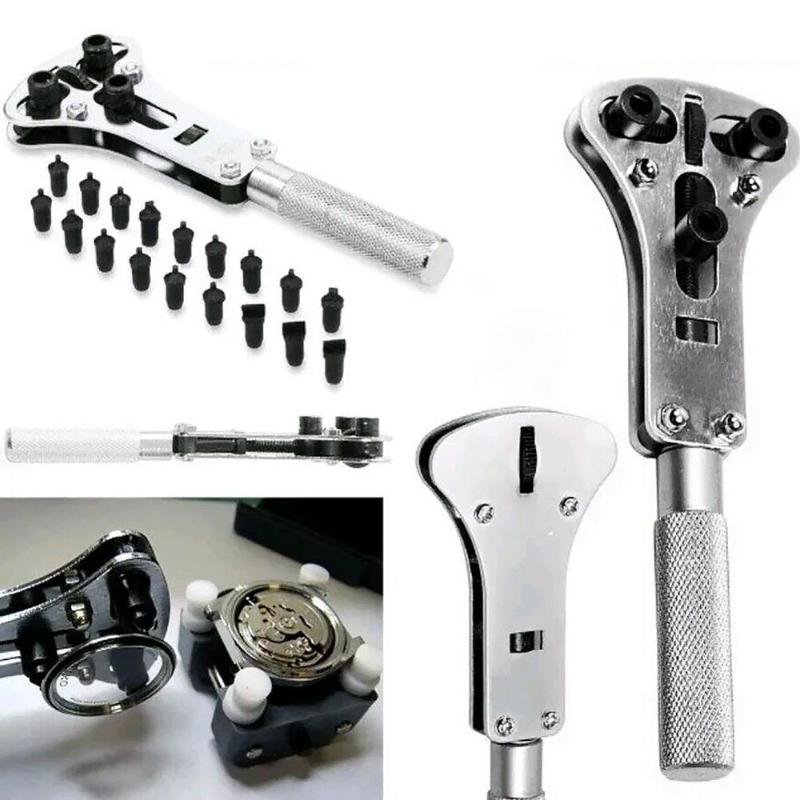 

19PCs Portable Pro Watch Back Case Opener Screw Wrench Cover Remover Repair Tool Kit Screwdriver