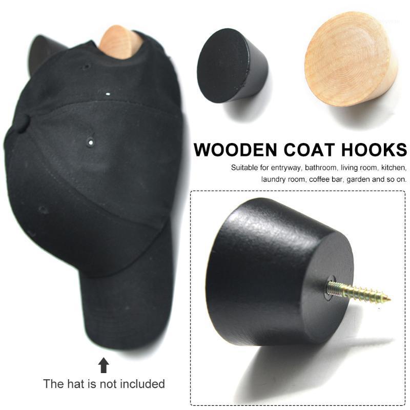 

4pcs/set Keys Modern Home Hat Wall Mounted Bedroom Towel Clothes Hanger Storage Rack Wooden Coat Hooks Door Back Crafts1