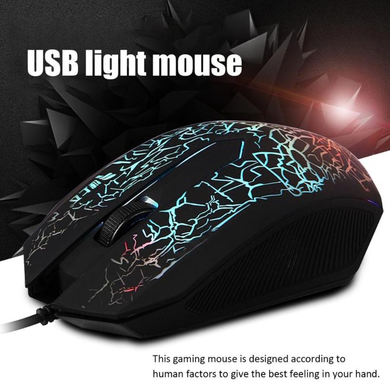 

New 3200DPI LED Optical 3 Buttons 3D USB Wired Gaming Game Mouse Mice With Backlight For PC Laptop Adjustable USB Wired Mouse