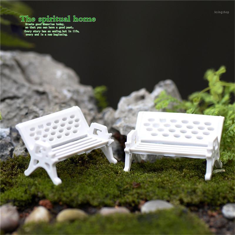 

2Pcs White Chair Doll House Miniatures Lovely Cute Fairy Garden Gnome Moss Terrarium Decor Crafts Bonsai DIY Christmas Gift1